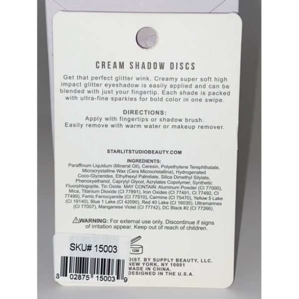 Box of 3 - Altair Golden Glitter Cream Eye Shadow Discs by Starlit Studio - Image 3