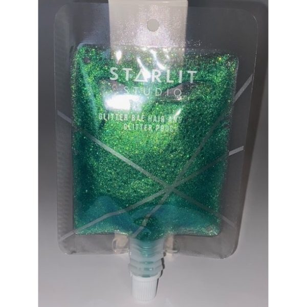 Box of 3 - Aqua Glitter Bae Hair & Body Glitter Gel Pouches