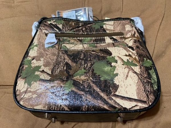 Mid-Sized Montana West Custom Camouflage & Leather Purse with Stone & Chrome Inlays, Multi-Compartment