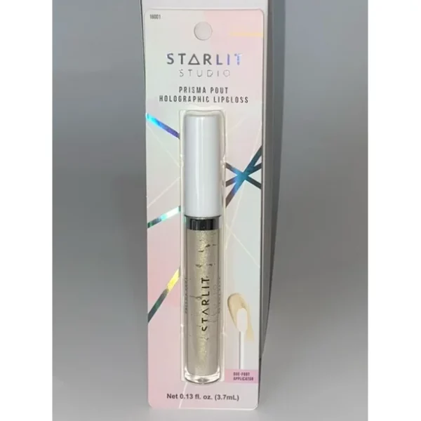 Box of 3, Prisma Pout Holographic (GOLD) Lip Gloss - "Daybreak"