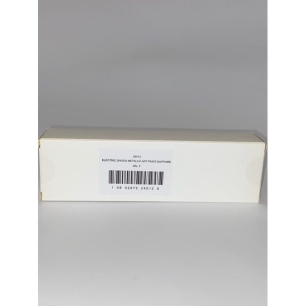 Box of 2, Sapphire blue Electric Shock Metallic Cosmetic Paint Tubes